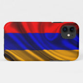 Armenia Flag Fabric Case-Mate iPhone Case (Achterkant (horizontaal))