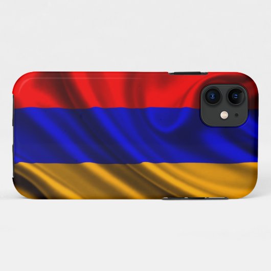 Armenia Flag Fabric Case-Mate iPhone Case (Achterkant (horizontaal))