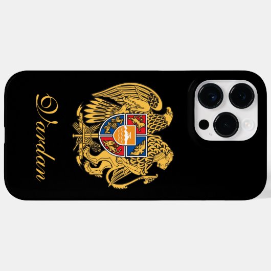 Armenia Flag gepersonaliseerd Case-Mate iPhone Case (Achterkant (horizontaal))