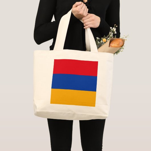 Armenia Flag Grote Tote Bag (Voorkant (product))