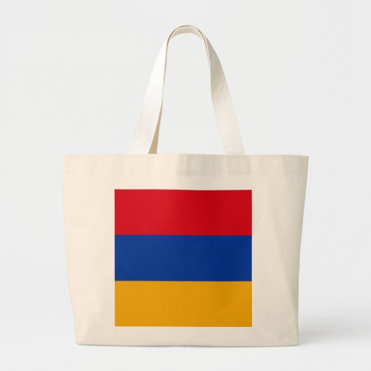 Armenia Flag Grote Tote Bag (Voorkant)