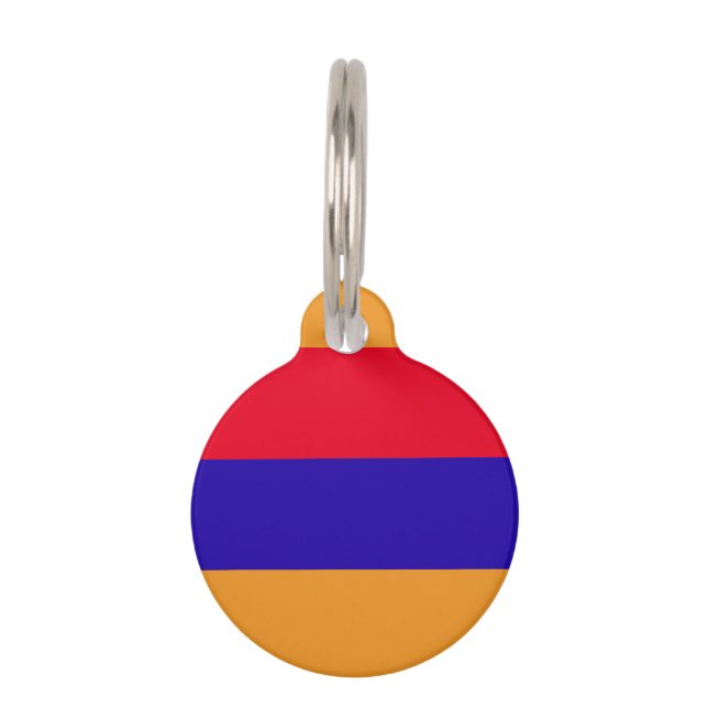 Armenia Flag Huisdierpenning (Achterkant)