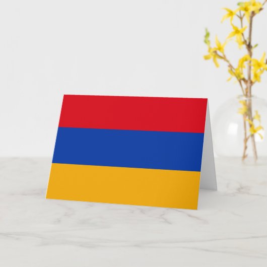 Armenia Flag Kaart (Gele Bloem)