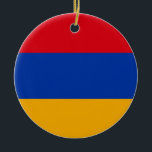 Armenia Flag Keramisch Ornament<br><div class="desc">Armenia Flag</div>