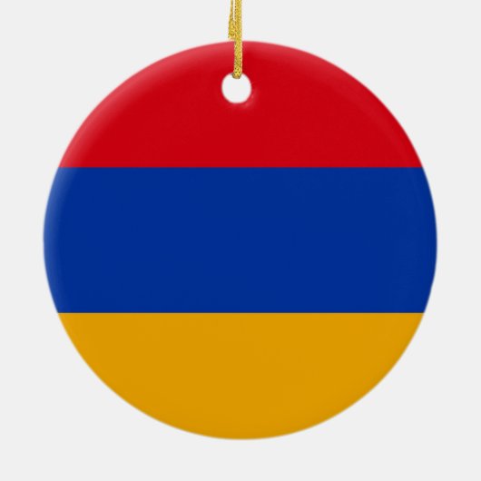 Armenia Flag Keramisch Ornament (Achterkant)