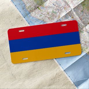 Armenia Flag License Bord Nummerplaat