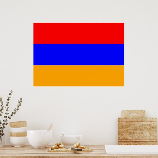 Armenia Flag Poster (Keuken)