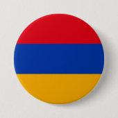 Armenia Flag Ronde Button 7,6 Cm (Voorkant)