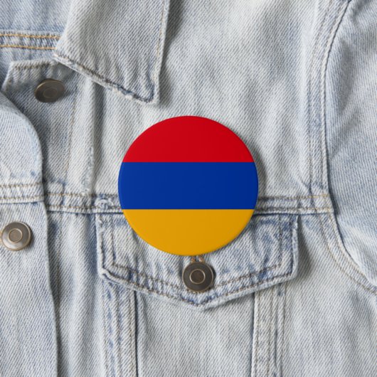 Armenia Flag Ronde Button 7,6 Cm (In situ)