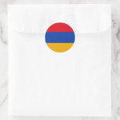 Armenia Flag Ronde Sticker (Tas)