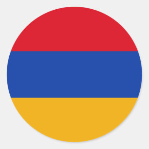 Armenia Flag Ronde Sticker