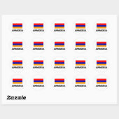 Armenia Flag Ronde Sticker (Vel)