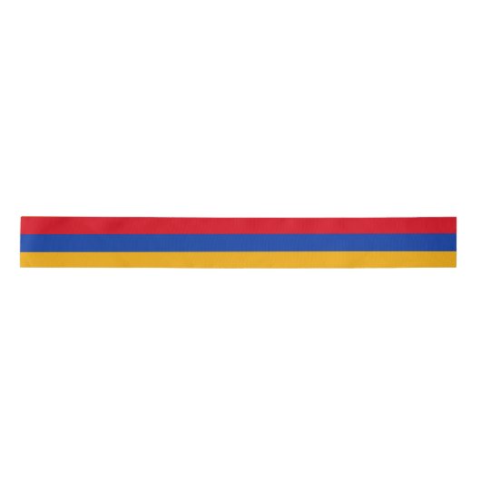 Armenia Flag Satijnen Lint (Voorkant)