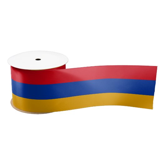 Armenia Flag Satijnen Lint (Spoel)