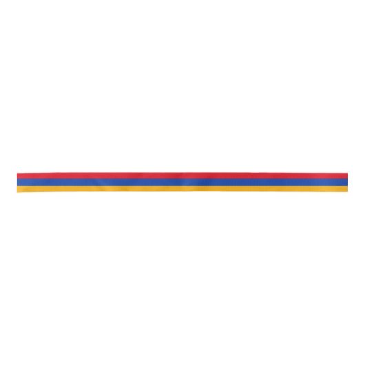 Armenia Flag Satijnen Lint (Voorkant)