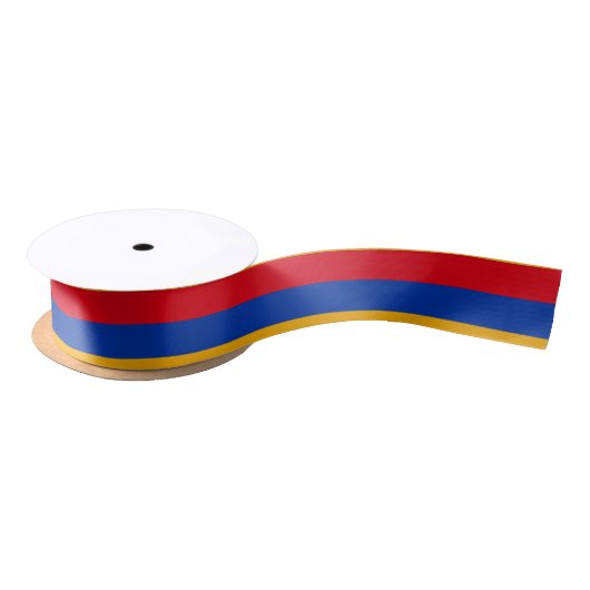 Armenia Flag Satijnen Lint (Spoel)
