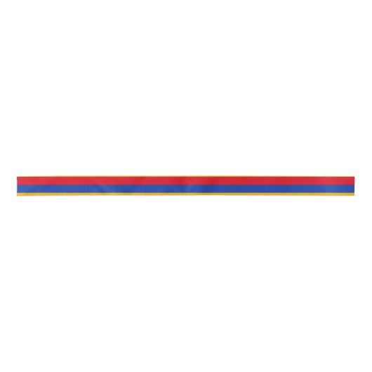 Armenia Flag Satijnen Lint (Voorkant)