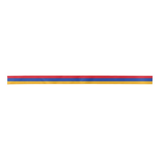 Armenia Flag Satijnen Lint (Voorkant)
