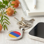 Armenia Flag Sleutelhanger (Zijkant)