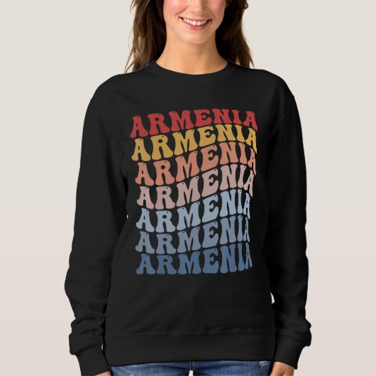Armenia Groovy Retro Armenian Trui (Voorkant)