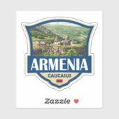 Armenia Illustration Retro Badge Sticker (Vel)