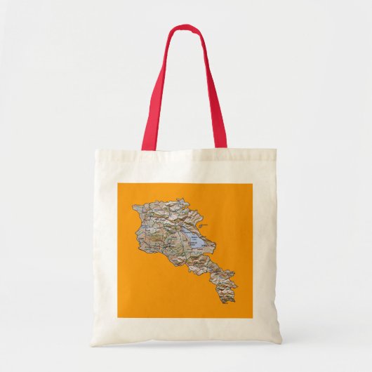 Armenia Map Bag Tote Bag (Voorkant)