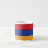 Armenia Plain Flag Espresso Kop (Voorkant)