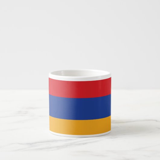 Armenia Plain Flag Espresso Kop (Voorkant)