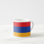 Armenia Plain Flag Espresso Kop (Voorkant rechts)