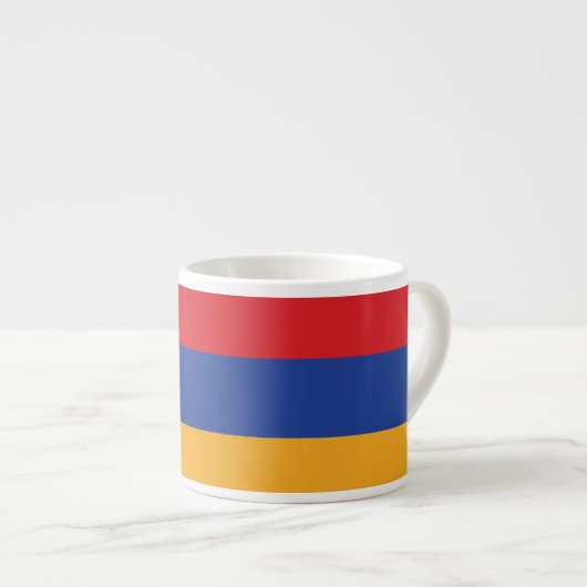 Armenia Plain Flag Espresso Kop (Voorkant rechts)