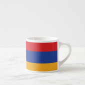 Armenia Plain Flag Espresso Kop (Rechts)