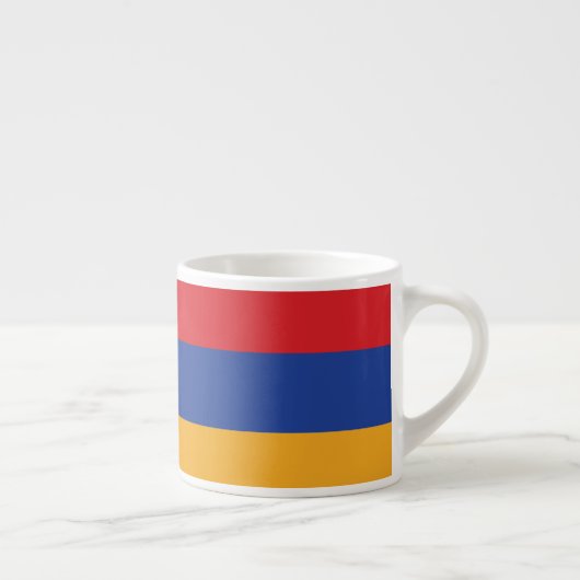 Armenia Plain Flag Espresso Kop (Rechts)