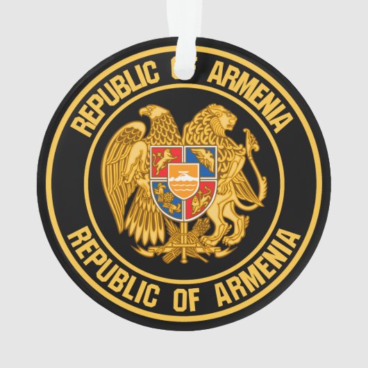Armenia Round Emblem Ornament (achterkant)