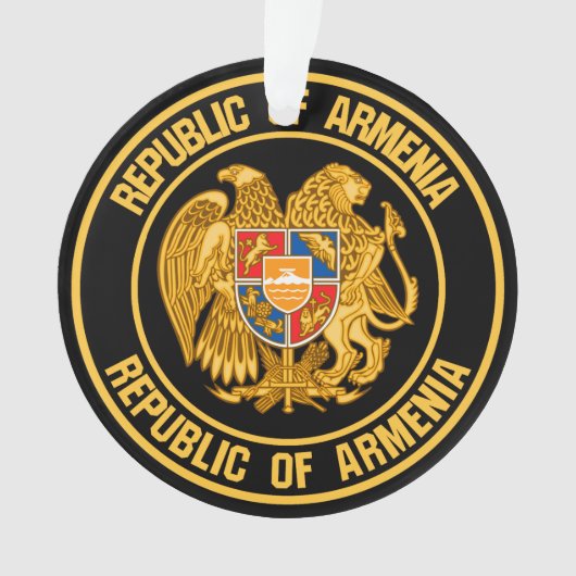 Armenia Round Emblem Ornament (voorkant)
