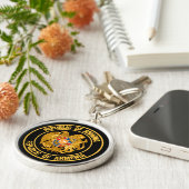 Armenia Round Emblem Sleutelhanger (Zijkant)