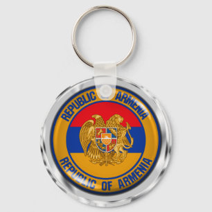 Armenia Round Emblem Sleutelhanger