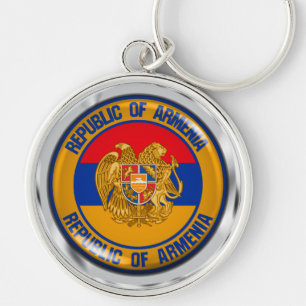 Armenia Round Emblem Sleutelhanger