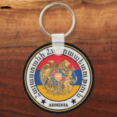 Armenia Round Emblem Sleutelhanger (Voorkant)
