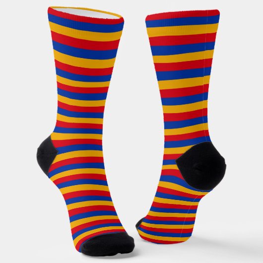 Armenia Socks, patriotic Armenian Flag fashion Sokken (Gebogen)