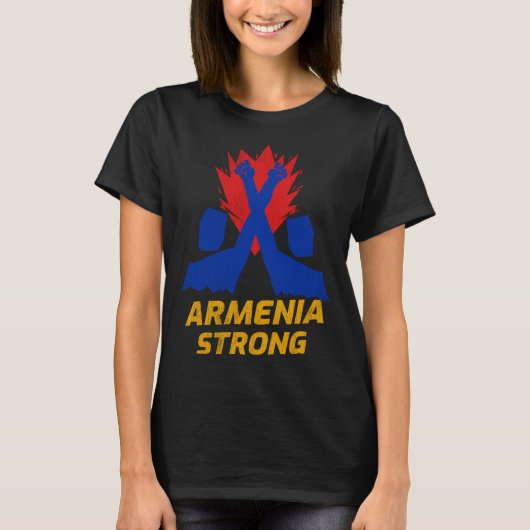 Armenia strong  vintage Defend Armenian community T-shirt (Voorkant)