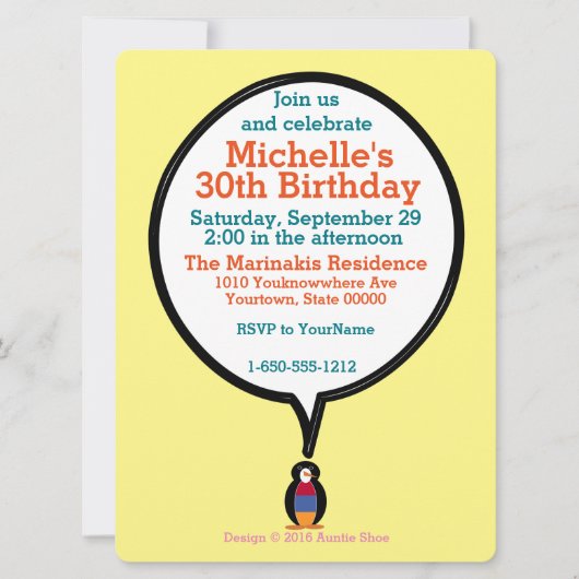 Armenia Talking Ms Penguin gepersonaliseerd Kaart (Voorkant)