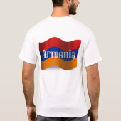 Armenia Waving Flag T-shirt (Achterkant)