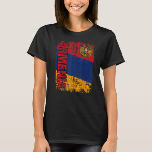 ARMENIAN FLAG Big Flag Verstoorde ARMENIË T-shirt