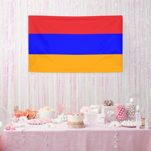 Armenian Flag Celebration Party Event Décor Banner (Feest)