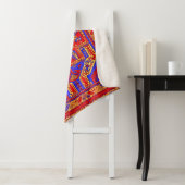 Armenian Folk Art Sherpa Blanket Deken (In situ)