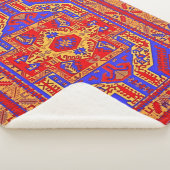 Armenian Folk Art Sherpa Blanket Deken (3/4)