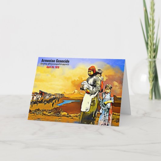 Armenian Genocide Feestdagen Kaart (Voorkant)