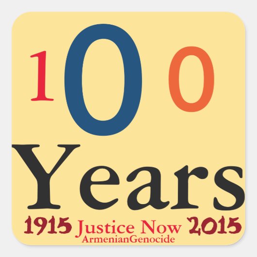Armenian Genocide Sticker (Voorkant)