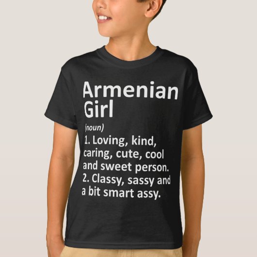 ARMENIAN GIRL ARMENIA Gift Funny Country Home Root T-shirt (Voorkant)