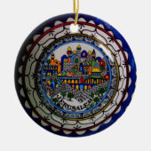 Armenian Jerusalem Painted Plate Ornament (Voorkant)